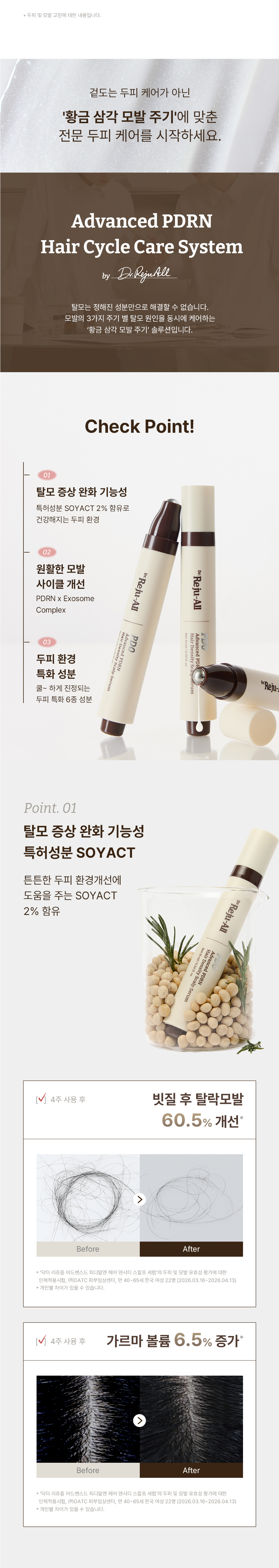 Korean pharmacy PDRN scalp serum hair density