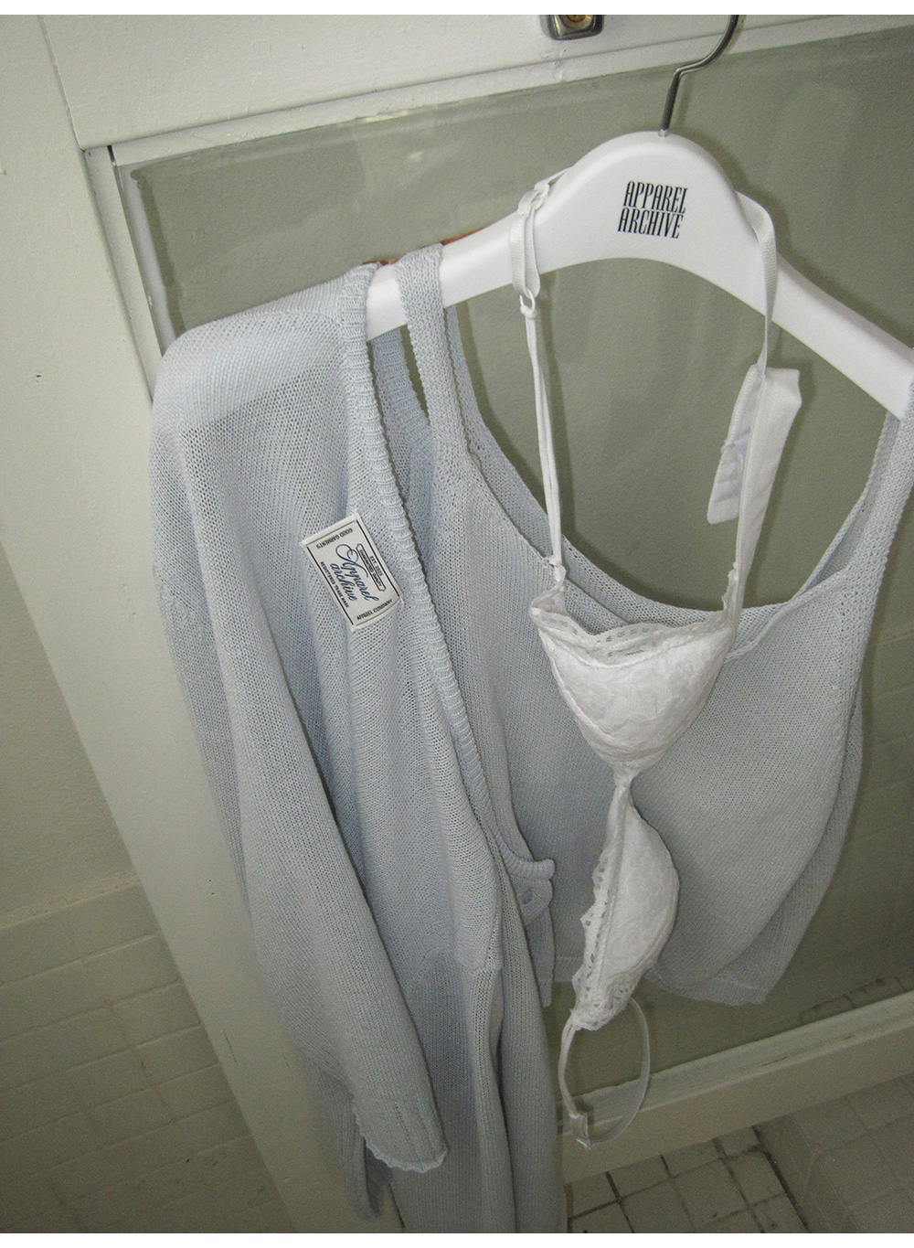 DOLLY SLEEVELESS CARDIGAN SET - SKYBLUE BLUE