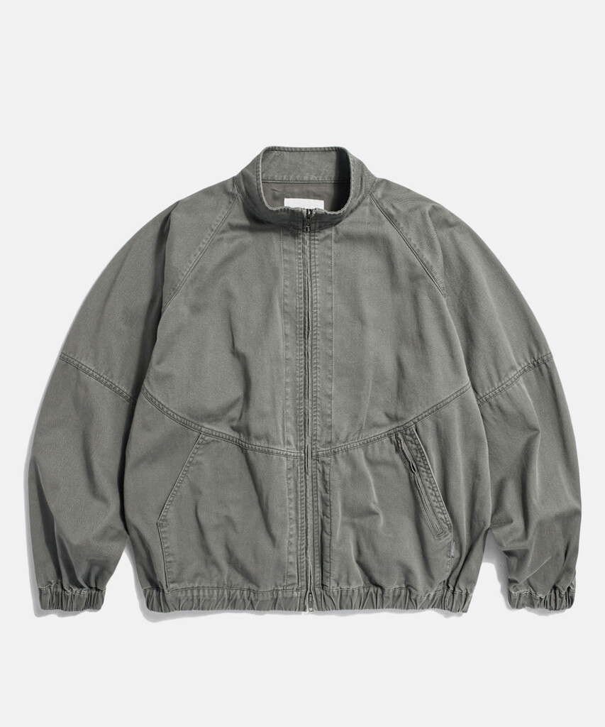 Espionage Washed Track Jacket Grey