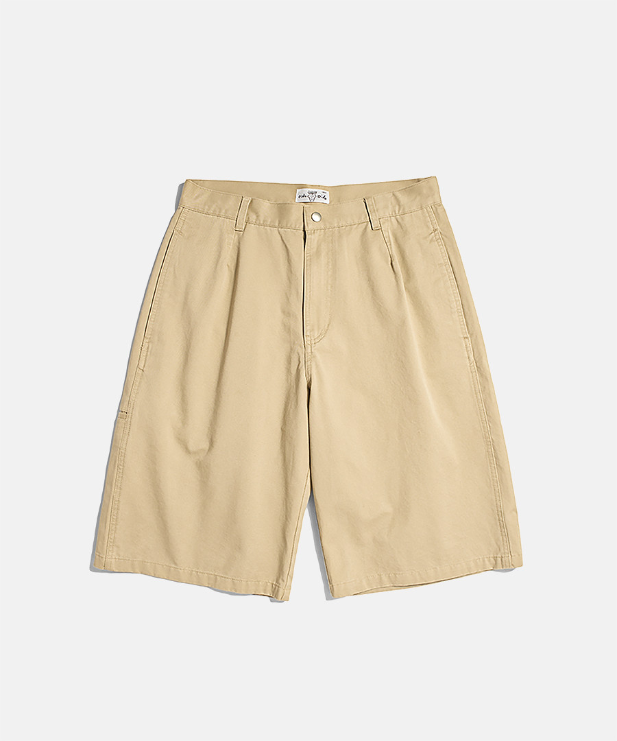 Espionage FD Cotton Bermuda Pants Beige
