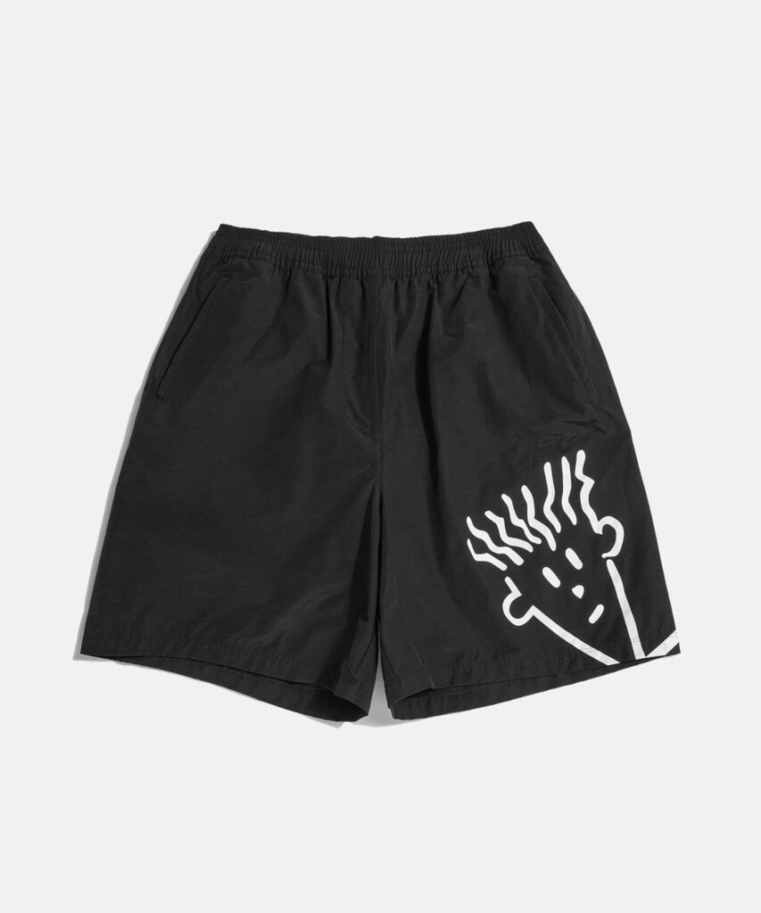 Espionage FD Head Nylon Shorts Black