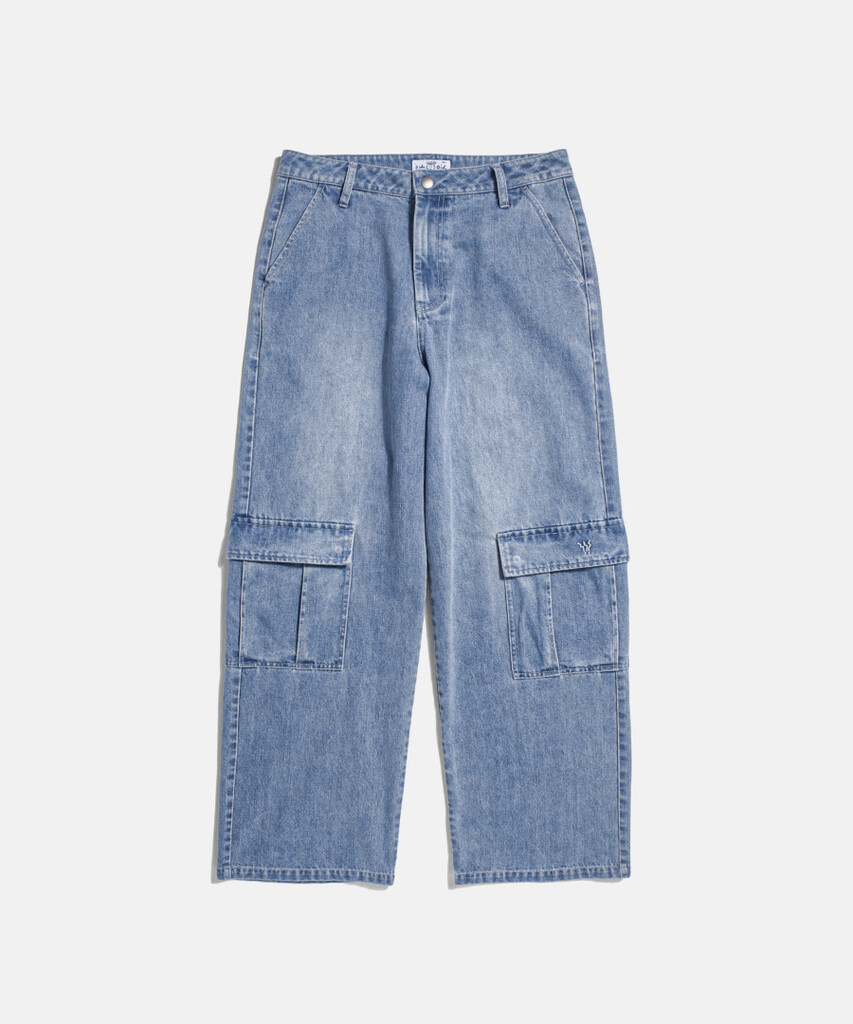 Espionage FD Washed Cargo Pants Light Washed