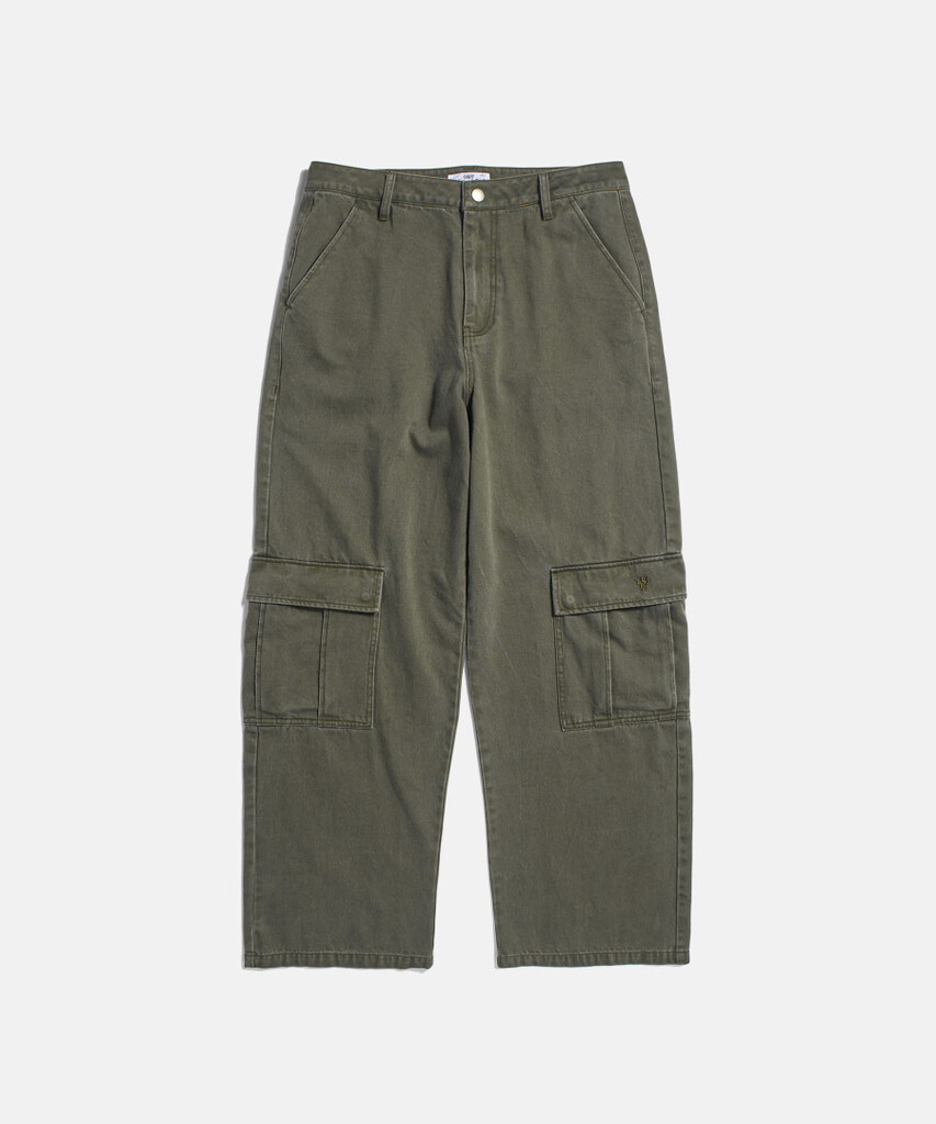 Espionage FD Washed Cargo Pants Olive