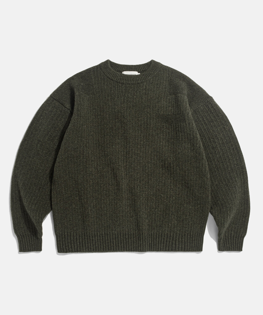 Espionage Commando Knit Sweater Olive