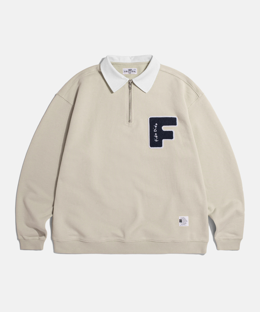 Espionage Boucle Logo Half Zip Sweatshirt