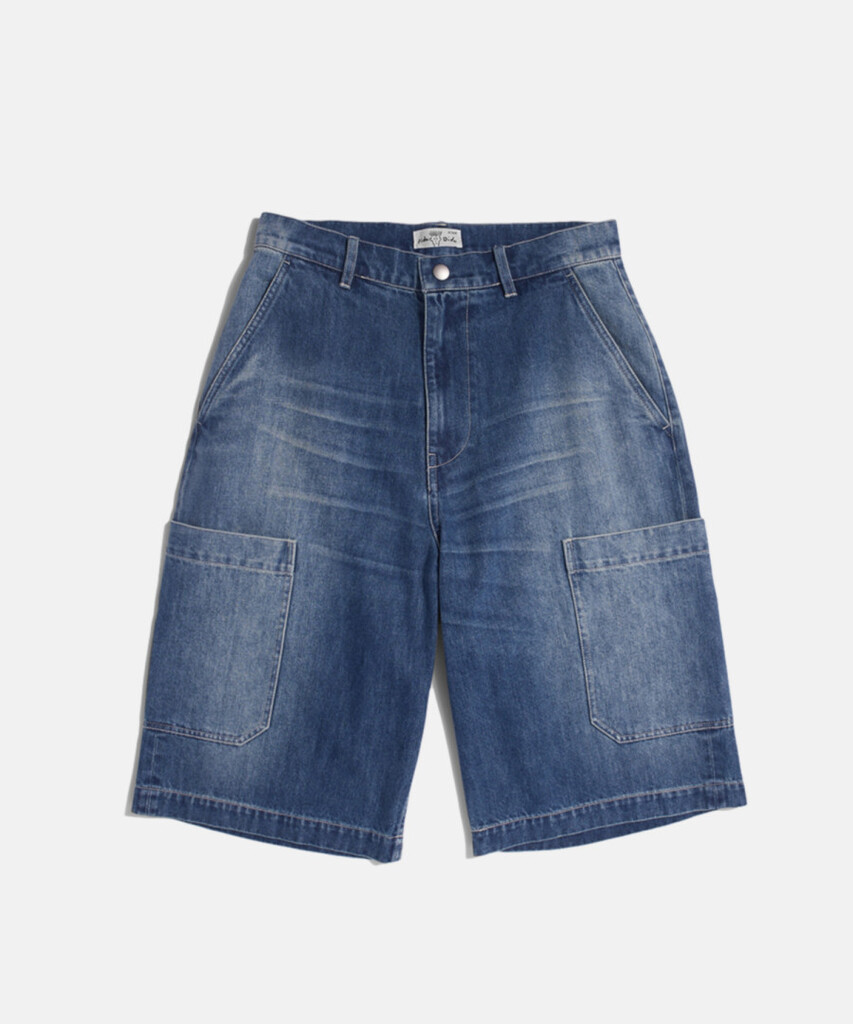 Espionage Cat Brush Washed Bermuda Pants Mid Washed