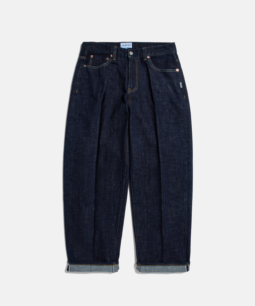 Espionage Selvedge Center Press Denim Pants Dark Indigo
