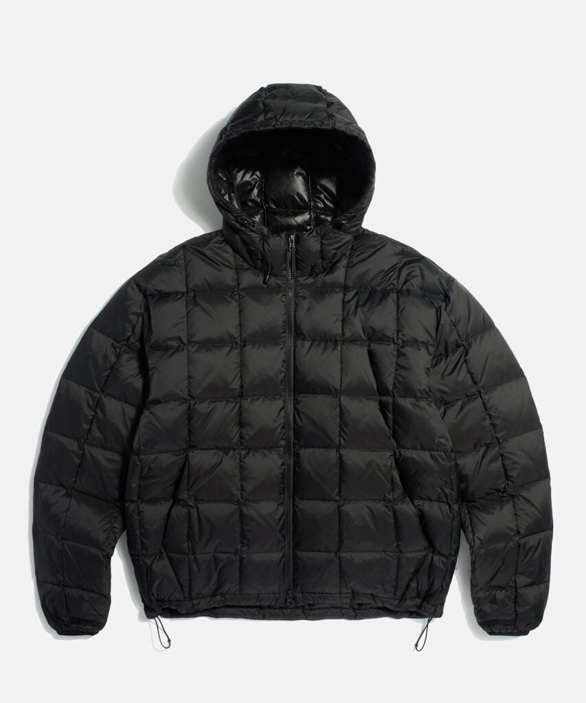 [9월 22일 예약발송] Hooded Light Down Jacket Black