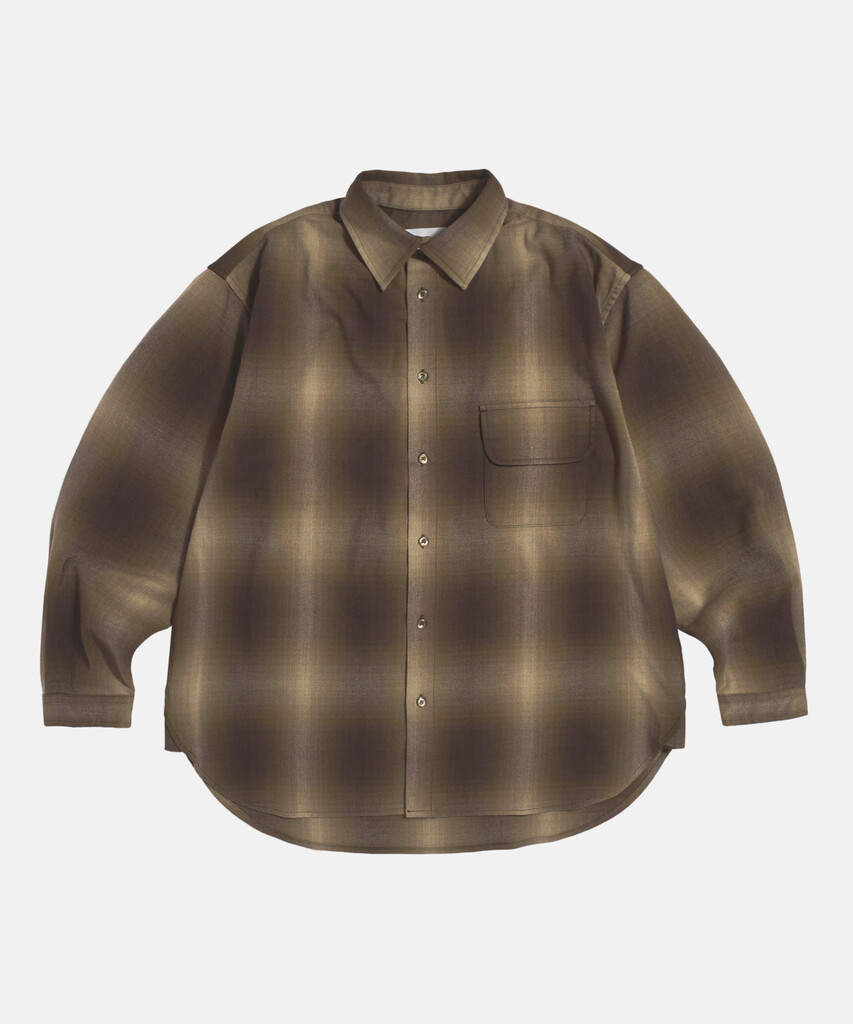 Espionage Viscose Plaid Flap Pocket Shirt