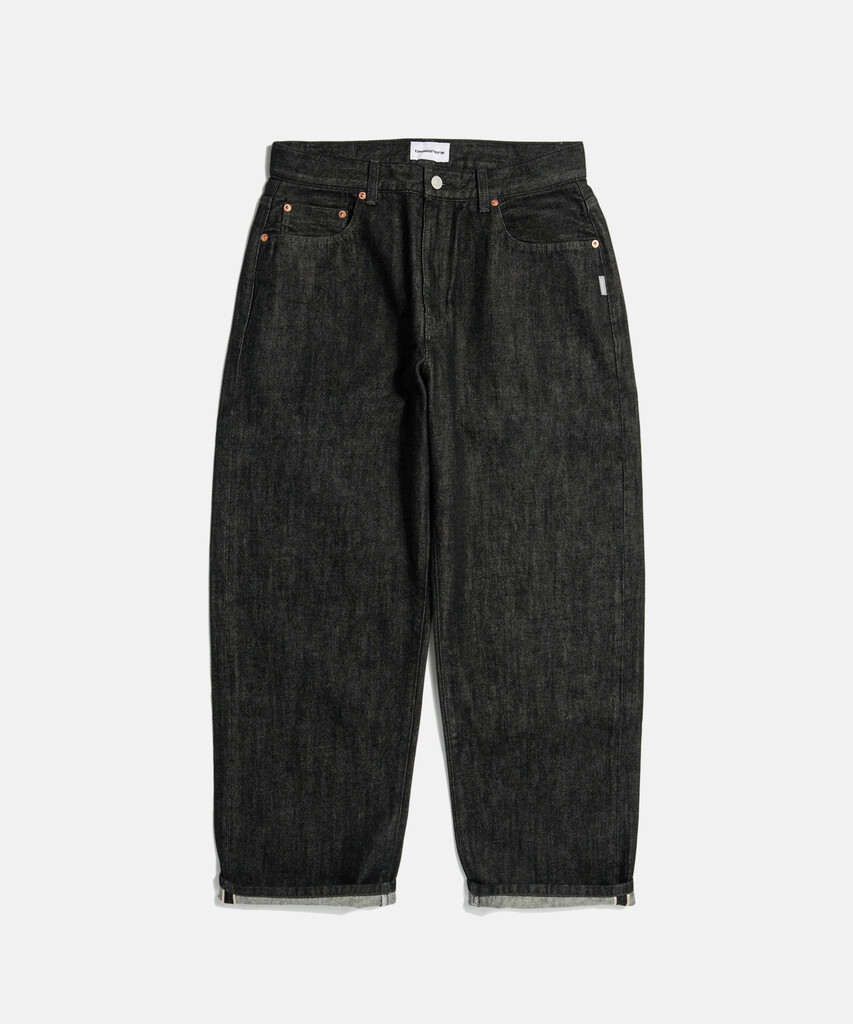 Espionage Selvedge Relaxed Denim Pants Black