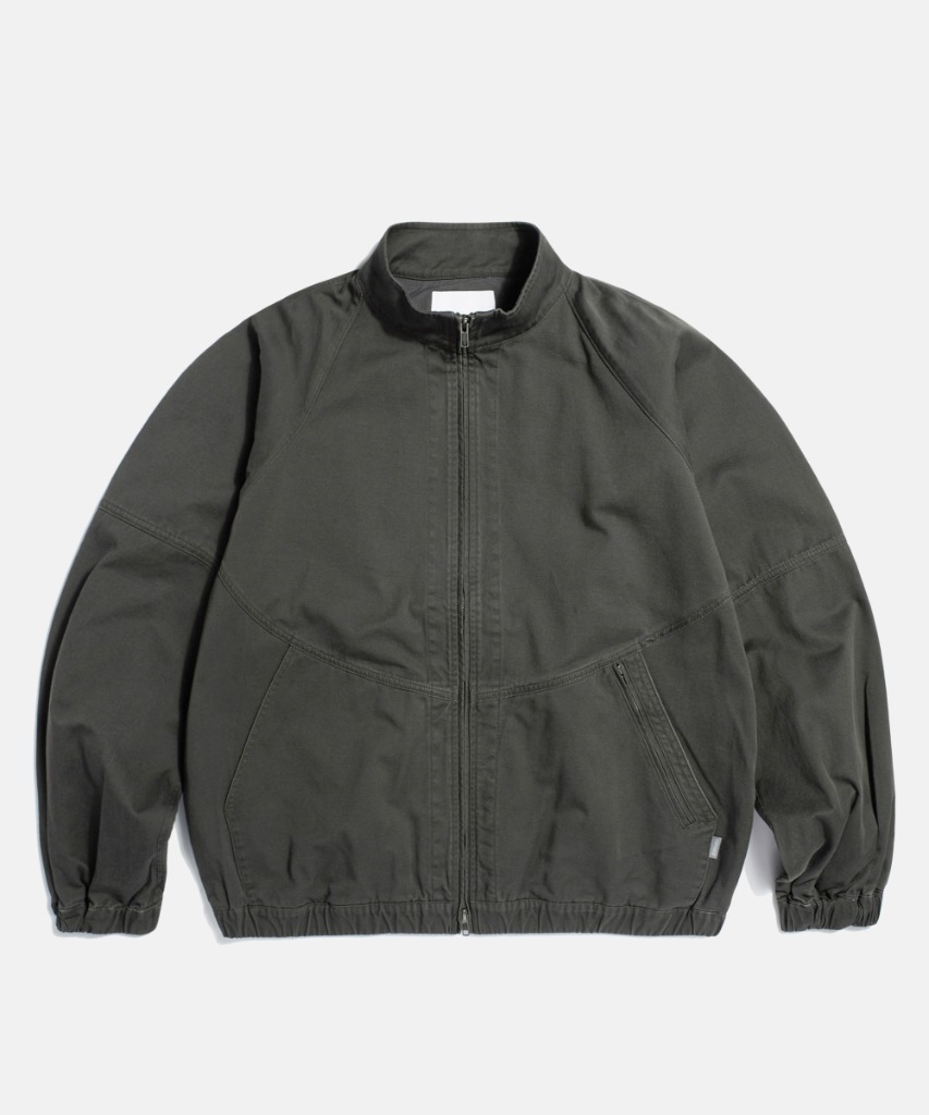 Espionage Washed Track Jacket Dark Grey