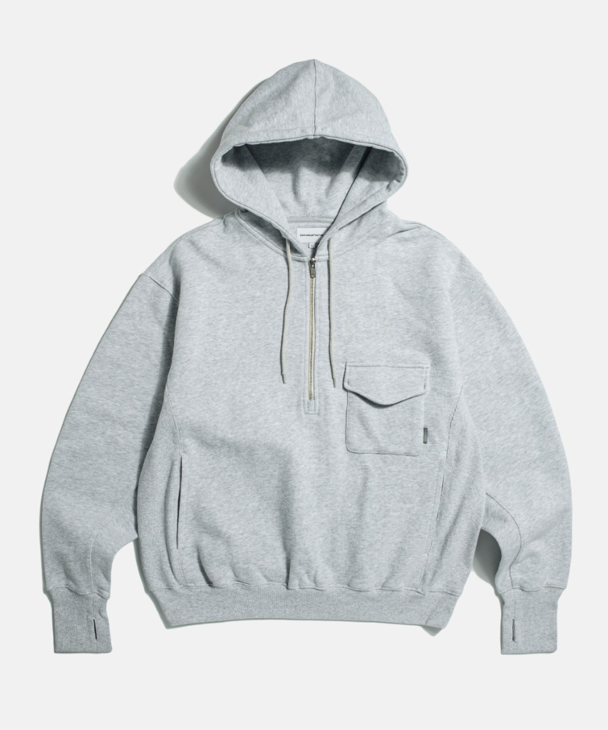 Espionage Retro Half Zip Sweat Hoodie