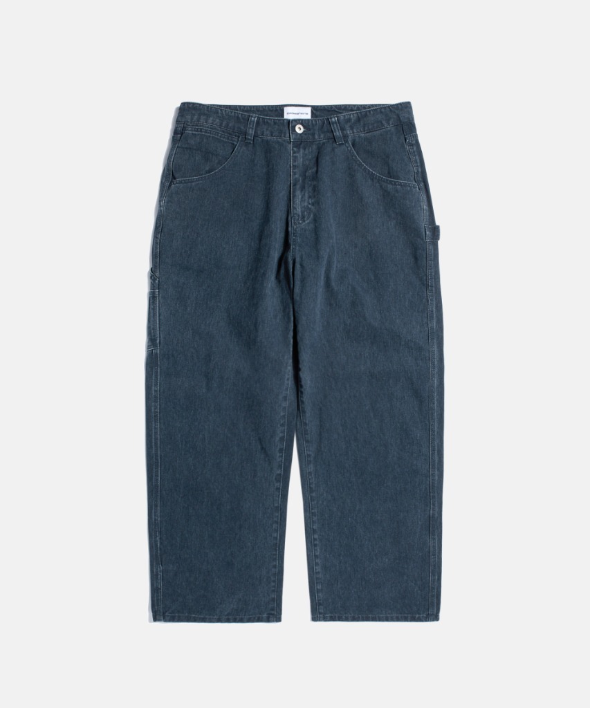 Espionage Vintage Cotton Painter Pants Washed Navy