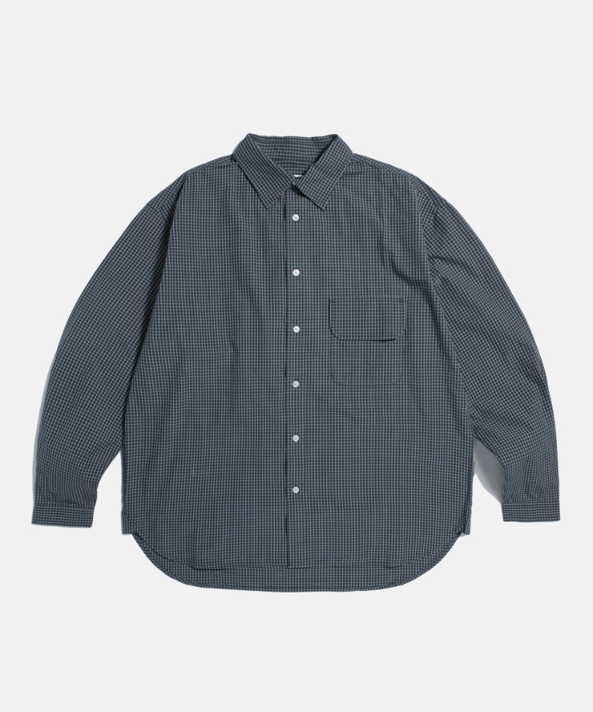 Multi Check Flap Pocket Shirt Navy