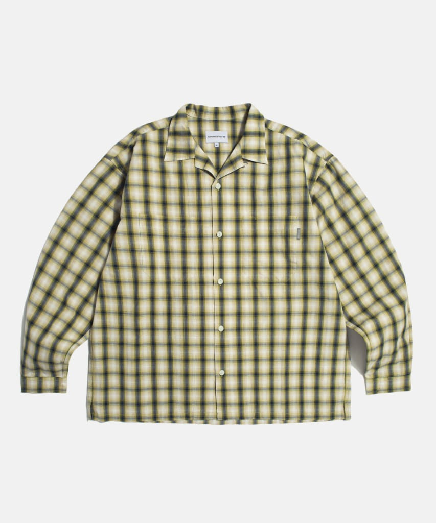 Espionage Checked Open Collar Shirt