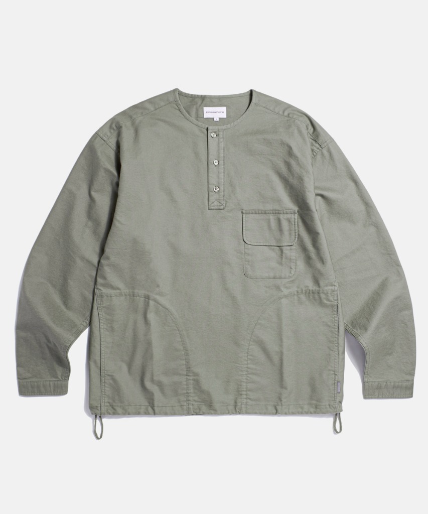 Espionage Cotton Oxford Henley Shirt