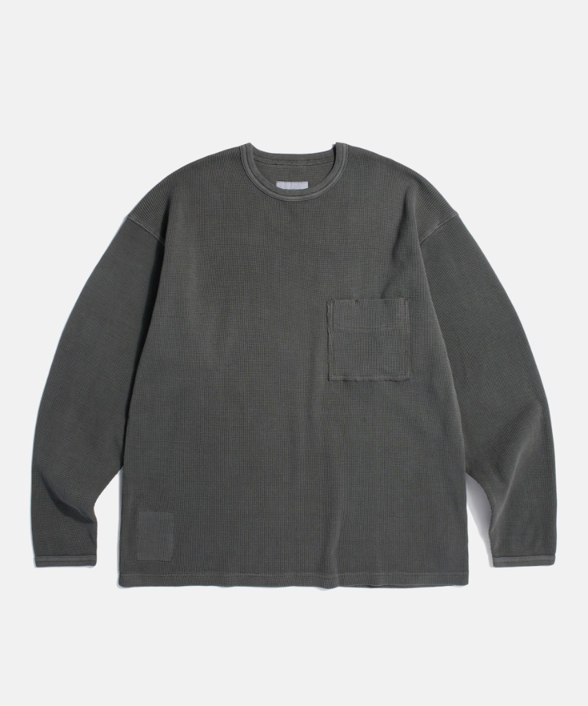Pigment Thermal L/S Pocket Tee Vintage Black