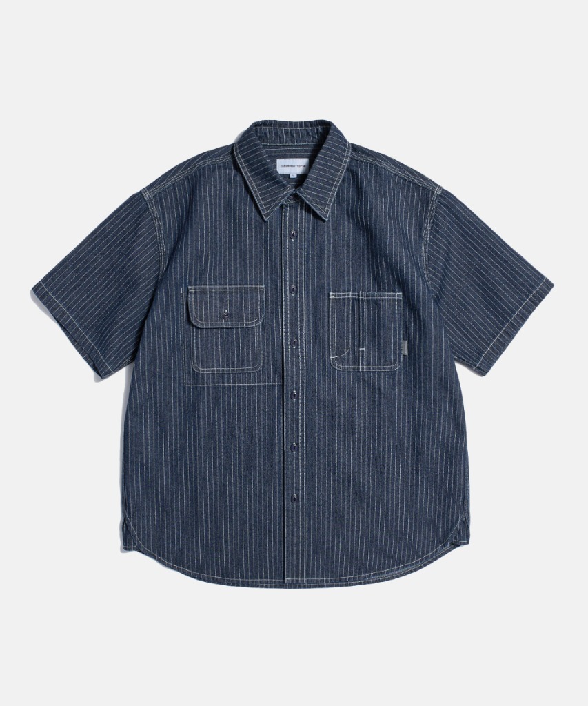 Espionage Stripe Denim S/S Railroad Shirt