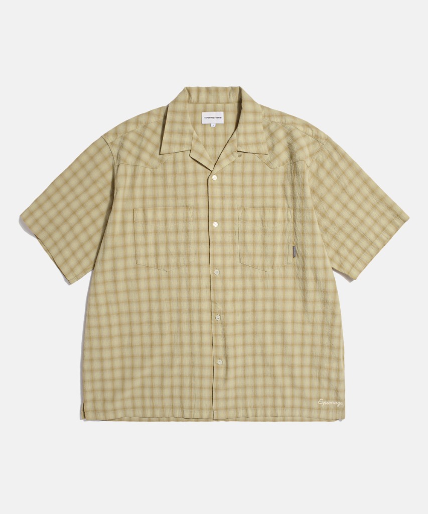 Espionage Textured Check Western S/S Shirt