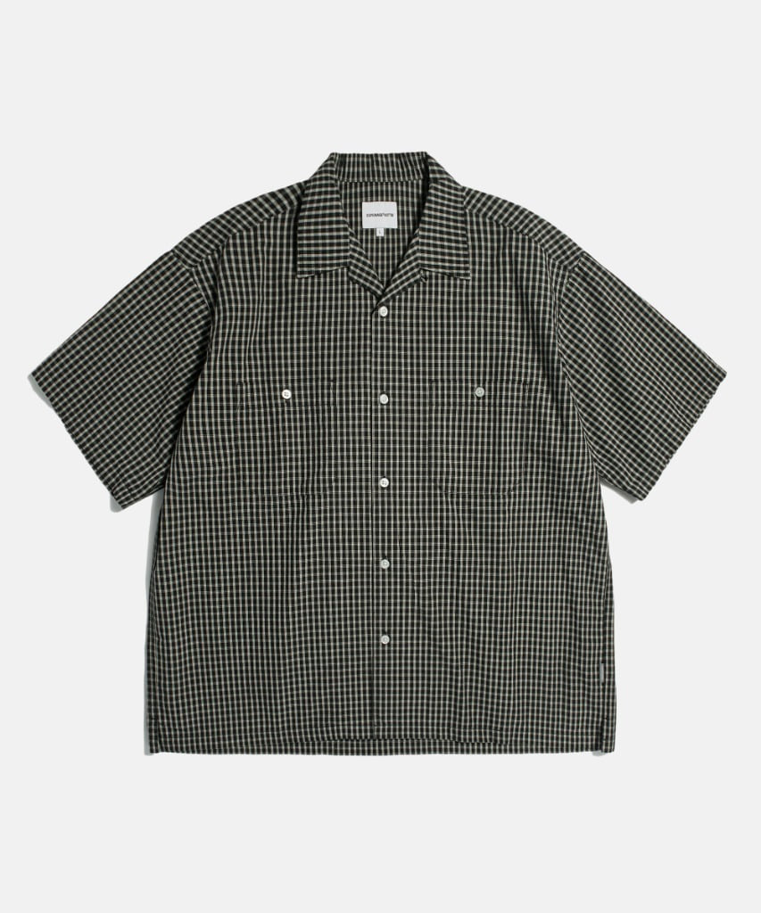 Double Grid 2 Pocket S/S Shirt Black