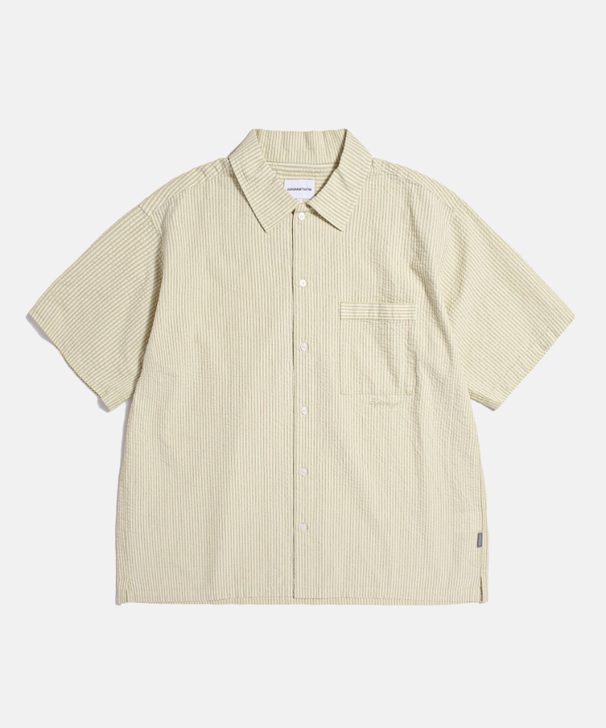 Espionage Stripe Seersucker Resort Shirt