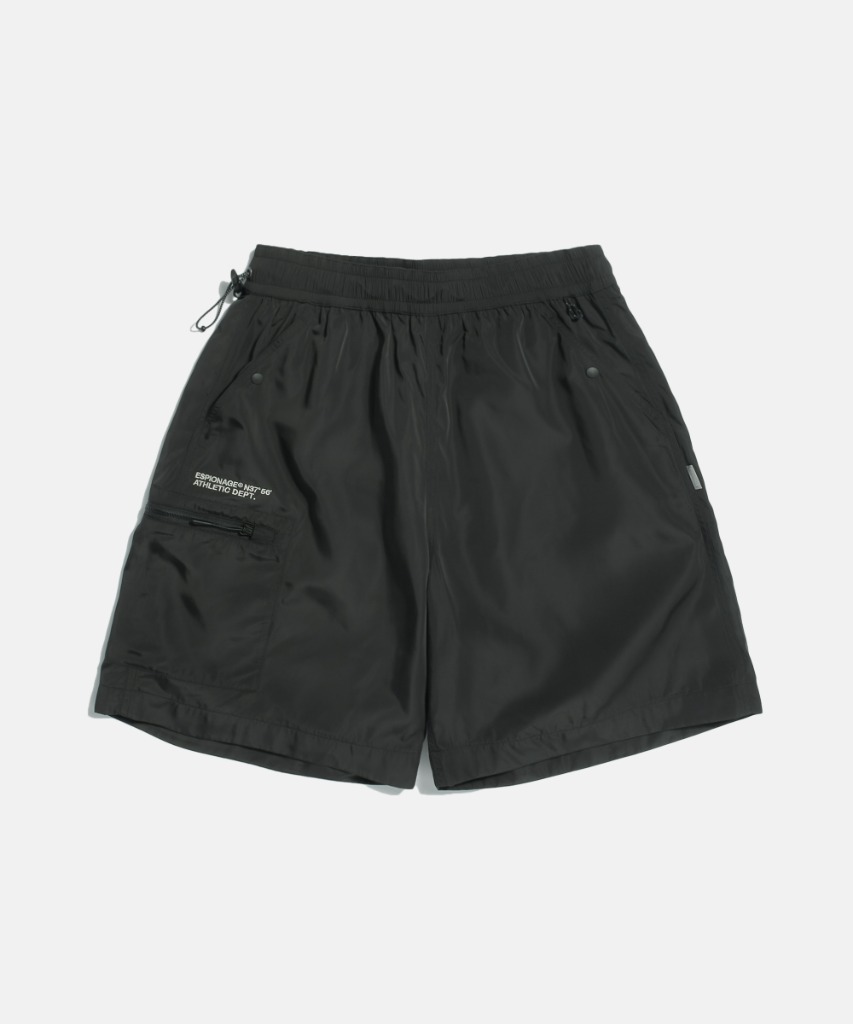 Espionage Athletic Track Shorts Black