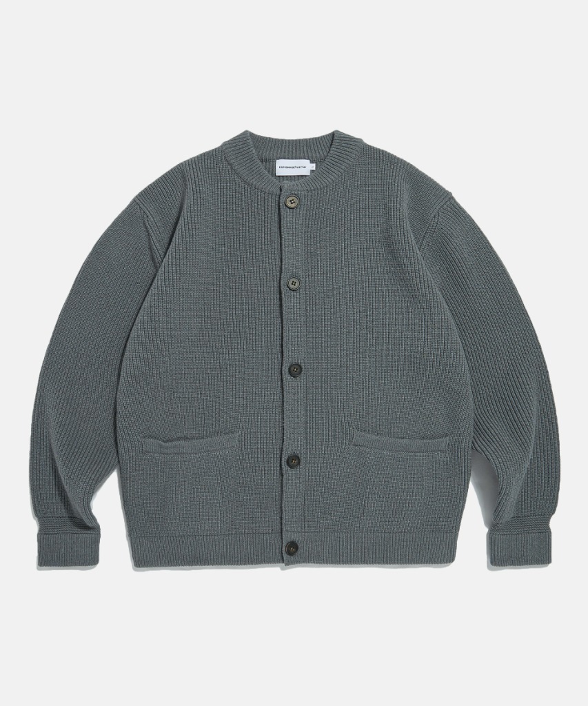 Miller Heavyweight Cardigan Asphalt