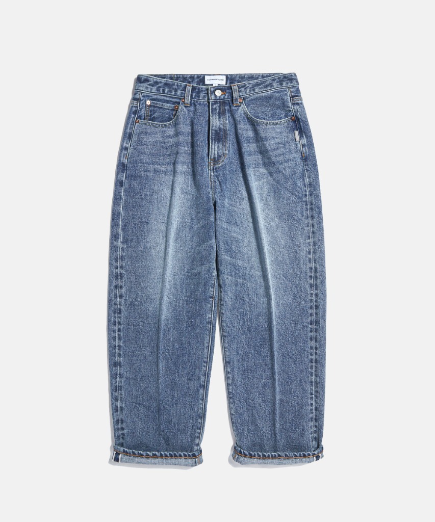 Selvedge Center Press Denim Pants Faded Indigo