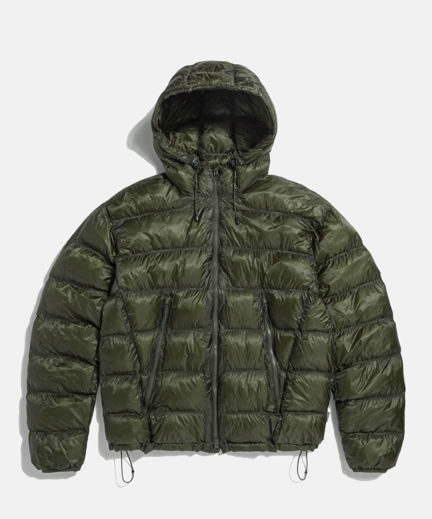 [9월 30일 예약발송] Sheer Shell Padded Jacket Olive