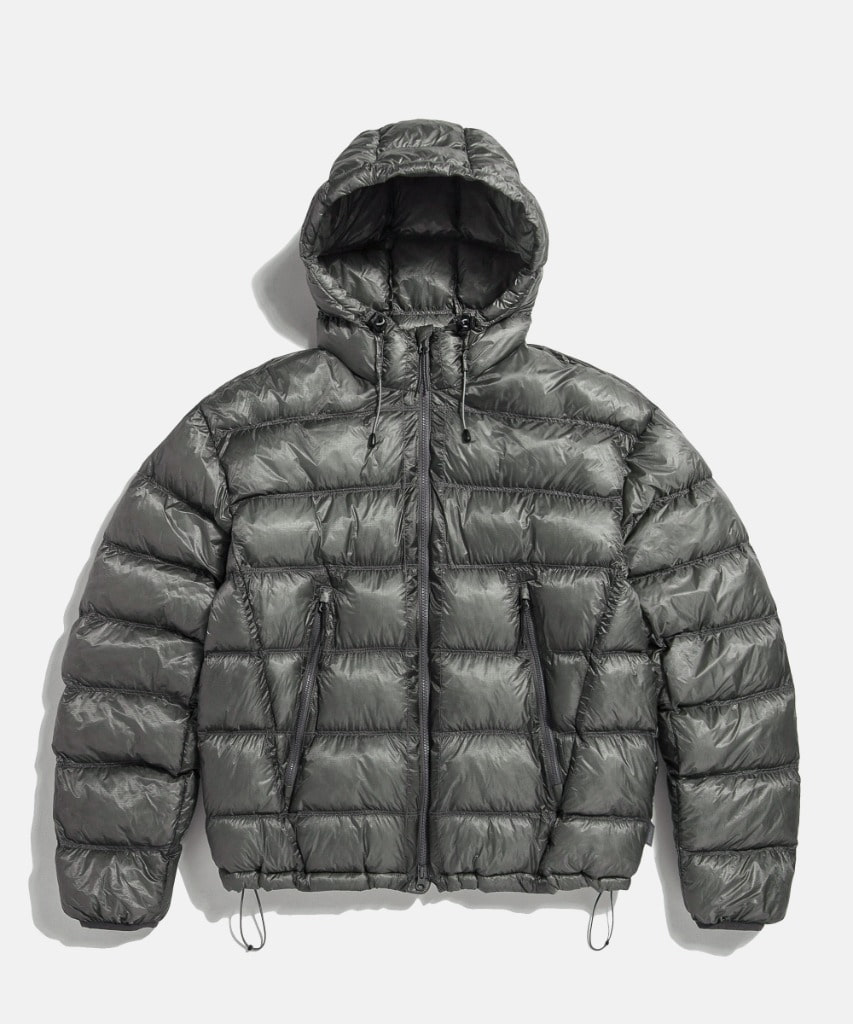 [9월 30일 예약발송] Sheer Shell Padded Jacket Grey