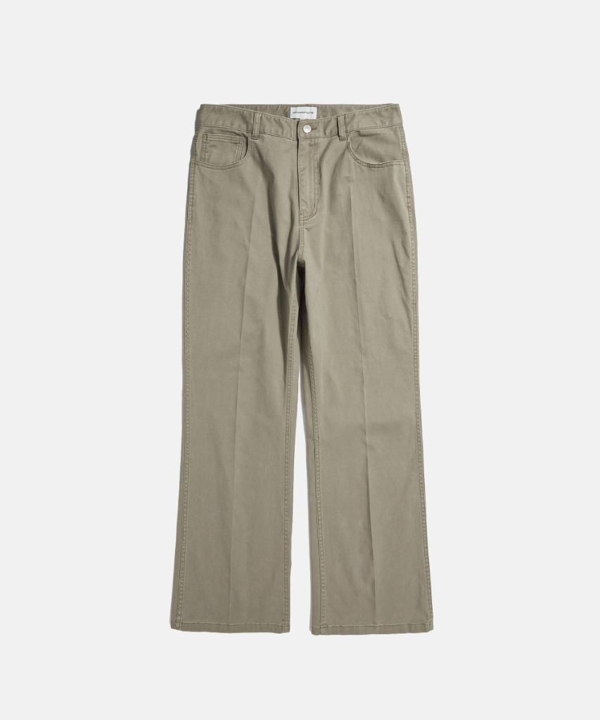 <strong>09.14 11:00 OPEN</strong> <br/>Semi Flare Chino Pants Stone Beige