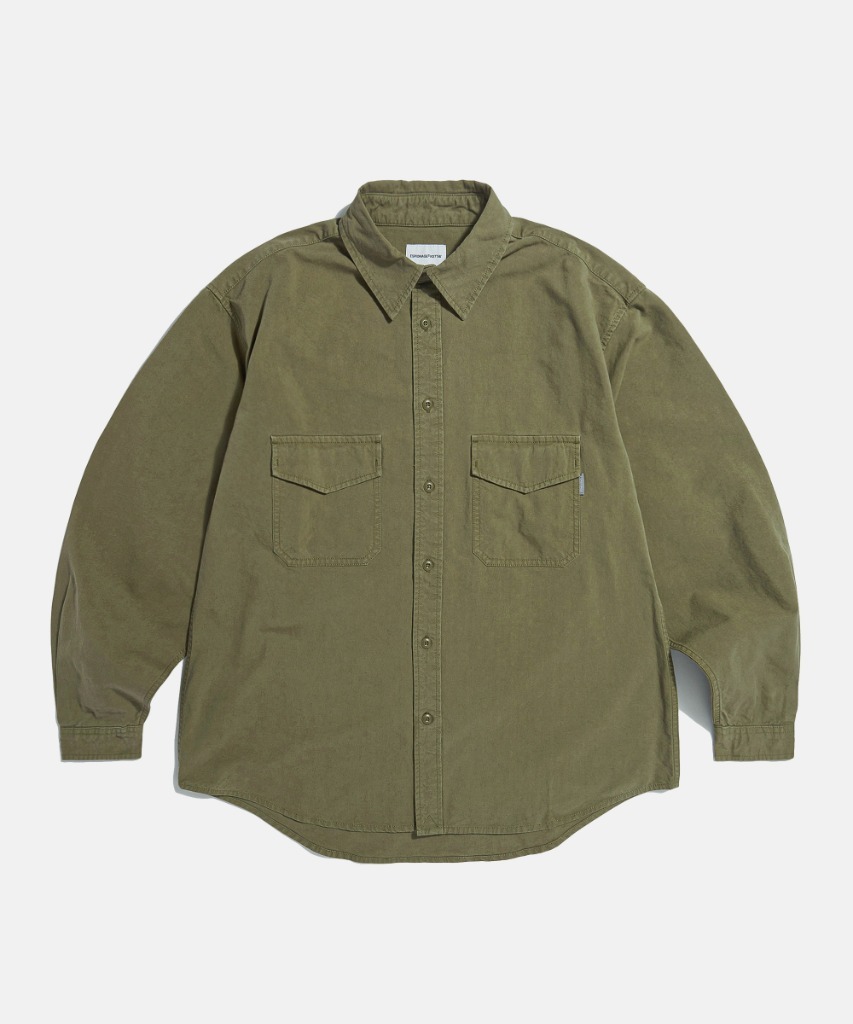 <strong>09.14 11:00 OPEN</strong> <br/>Washed 2 Pocket Shirt Olive Khaki
