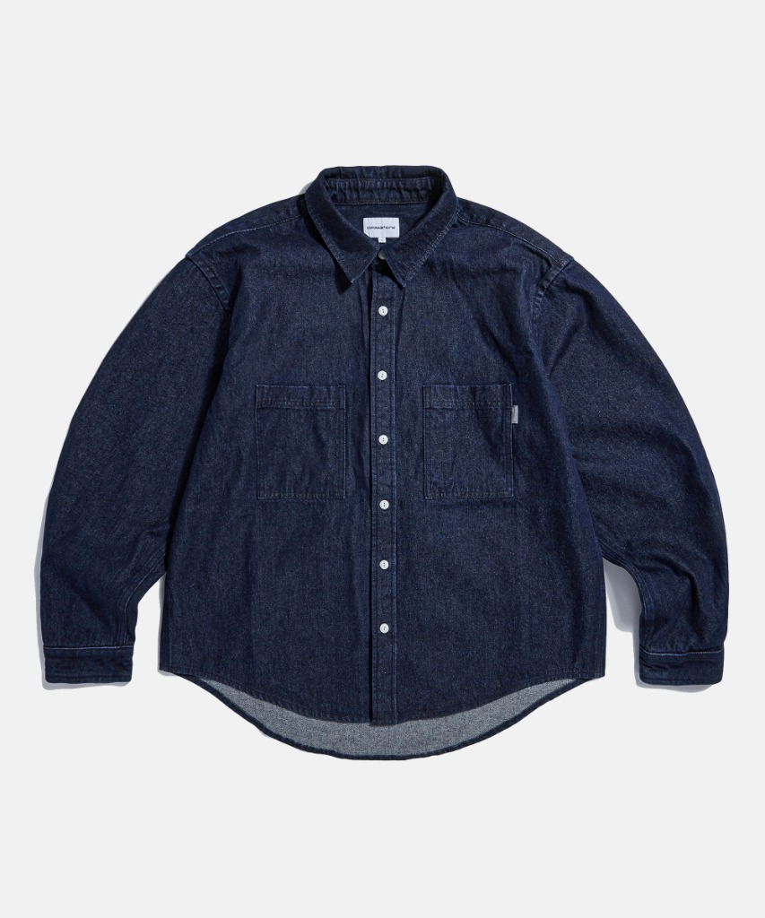 <strong>09.14 11:00 OPEN</strong> <br/>2 Pocket Denim Shirt Dark Indigo