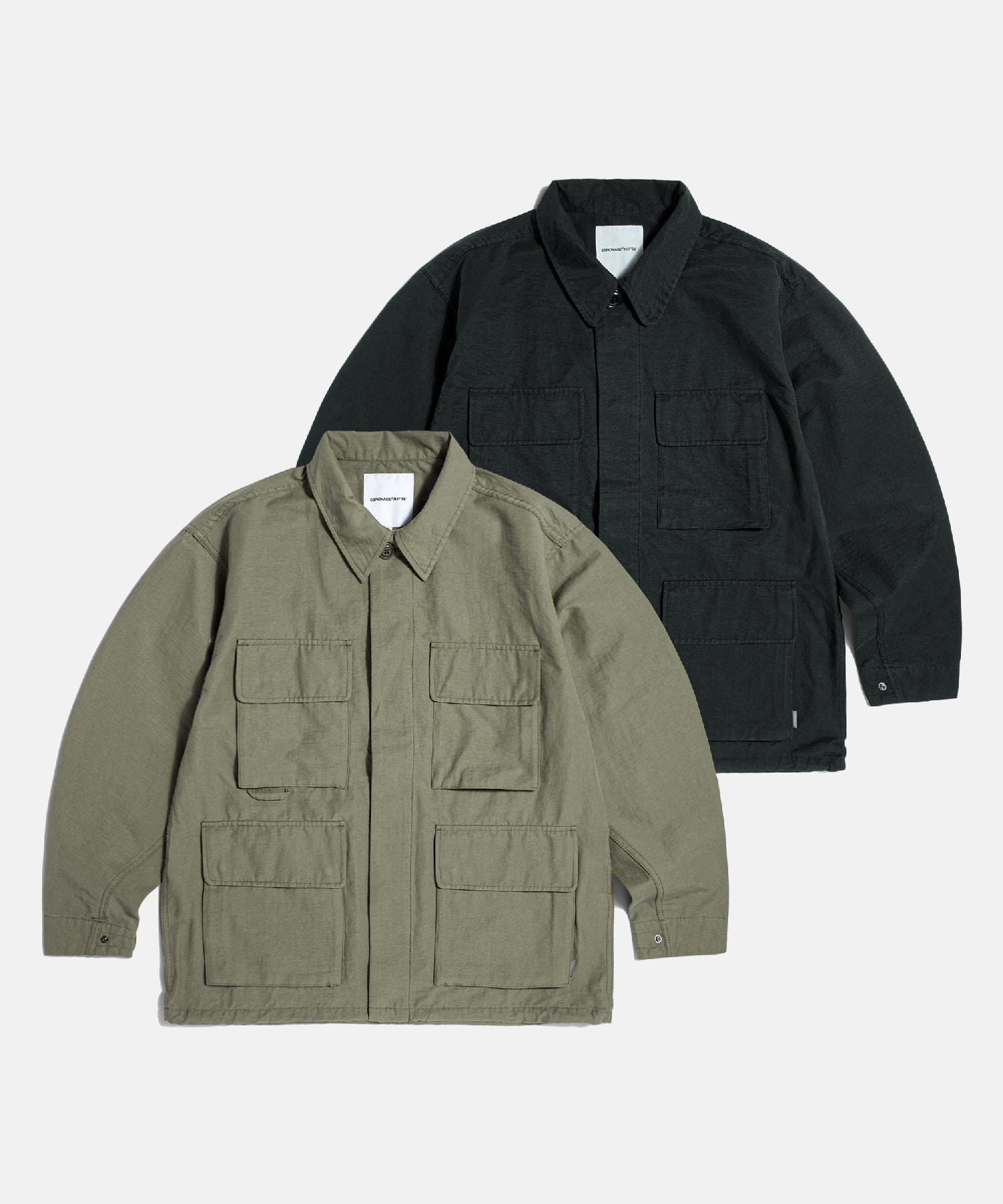 Washed CN BDU Jacket Dusty Olive - espionage