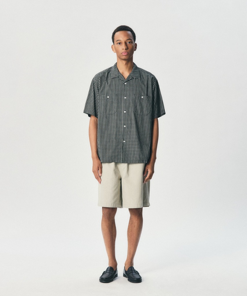 Double Grid 2 Pocket S/S Shirt Black