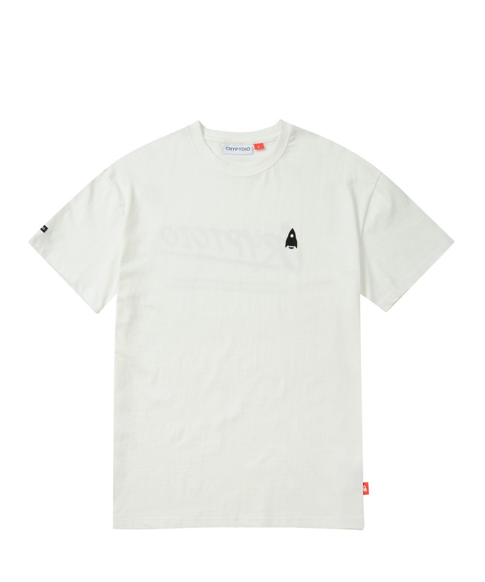 RS LOGO OV FIT TEE WH