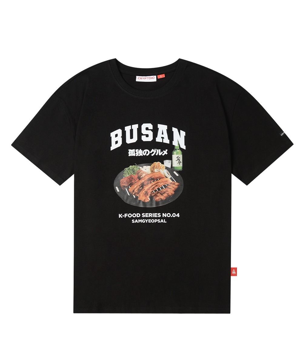 Solitary gourmet NO.04 BUSAN T-shirt BK