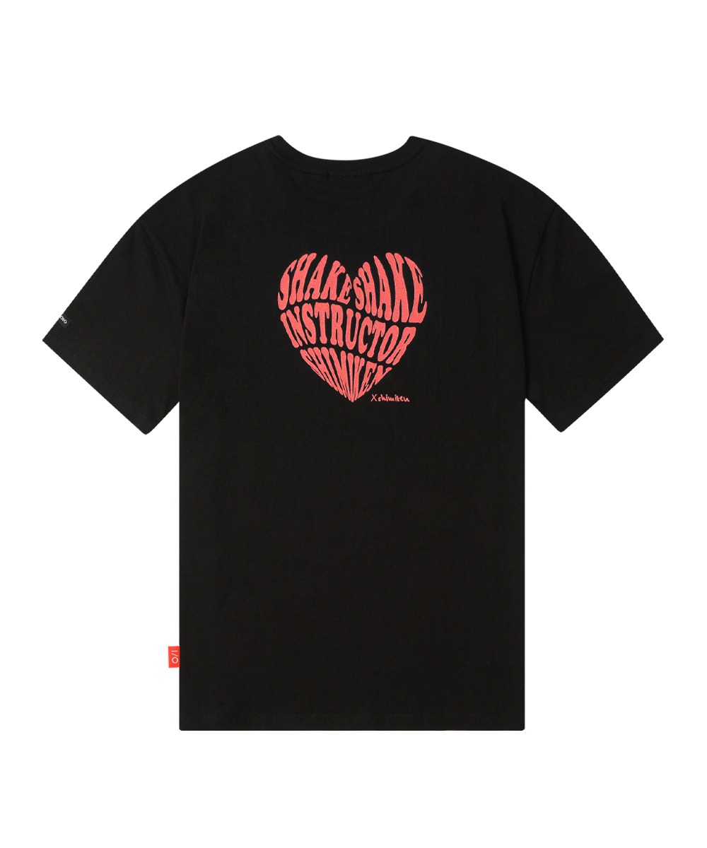 SIMIKEN HEART Symbol T-shirt BK