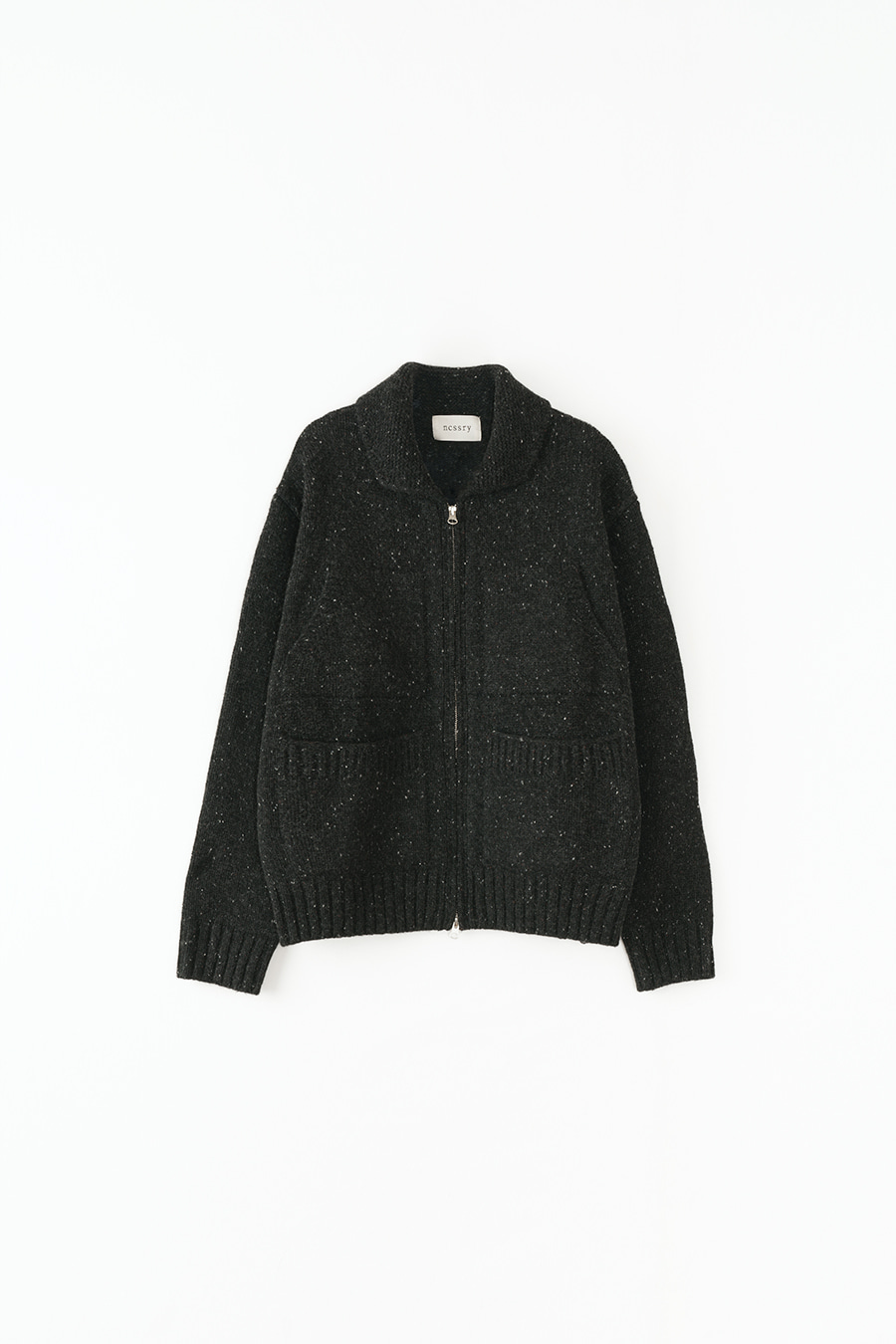 アウターその他 [NCSSRY]4pockets zip-up knit cardigan (Charcoal) All - Outerwear - ncssry