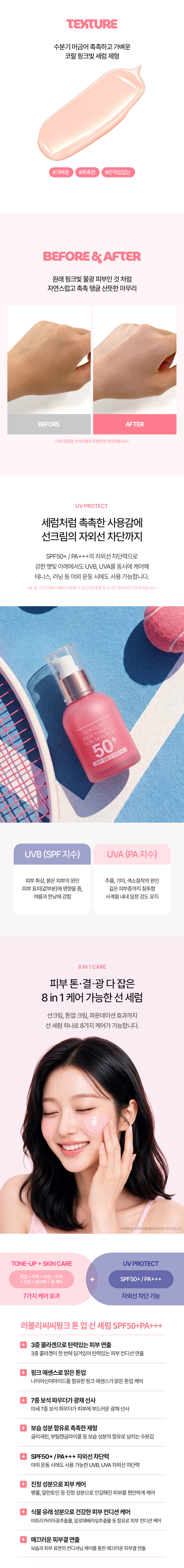 핑크 톤업 선세럼 EX 30g SPF50+, PA+++
