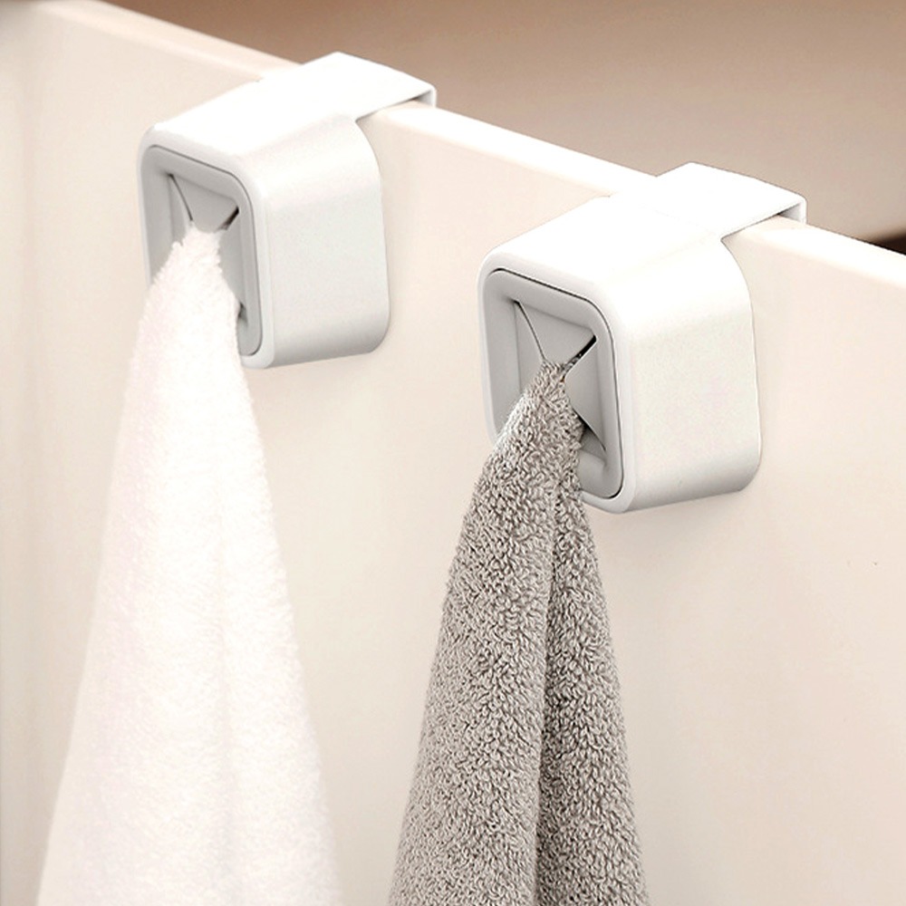 [람스홈] 무타공 행주/수건/고무장갑 꽂이 후크형 2개입
