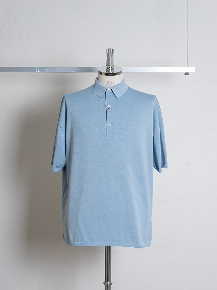 PORTER CLASSIC [포터클래식] H/W Sea Island Cotton Knit Polo Shirt