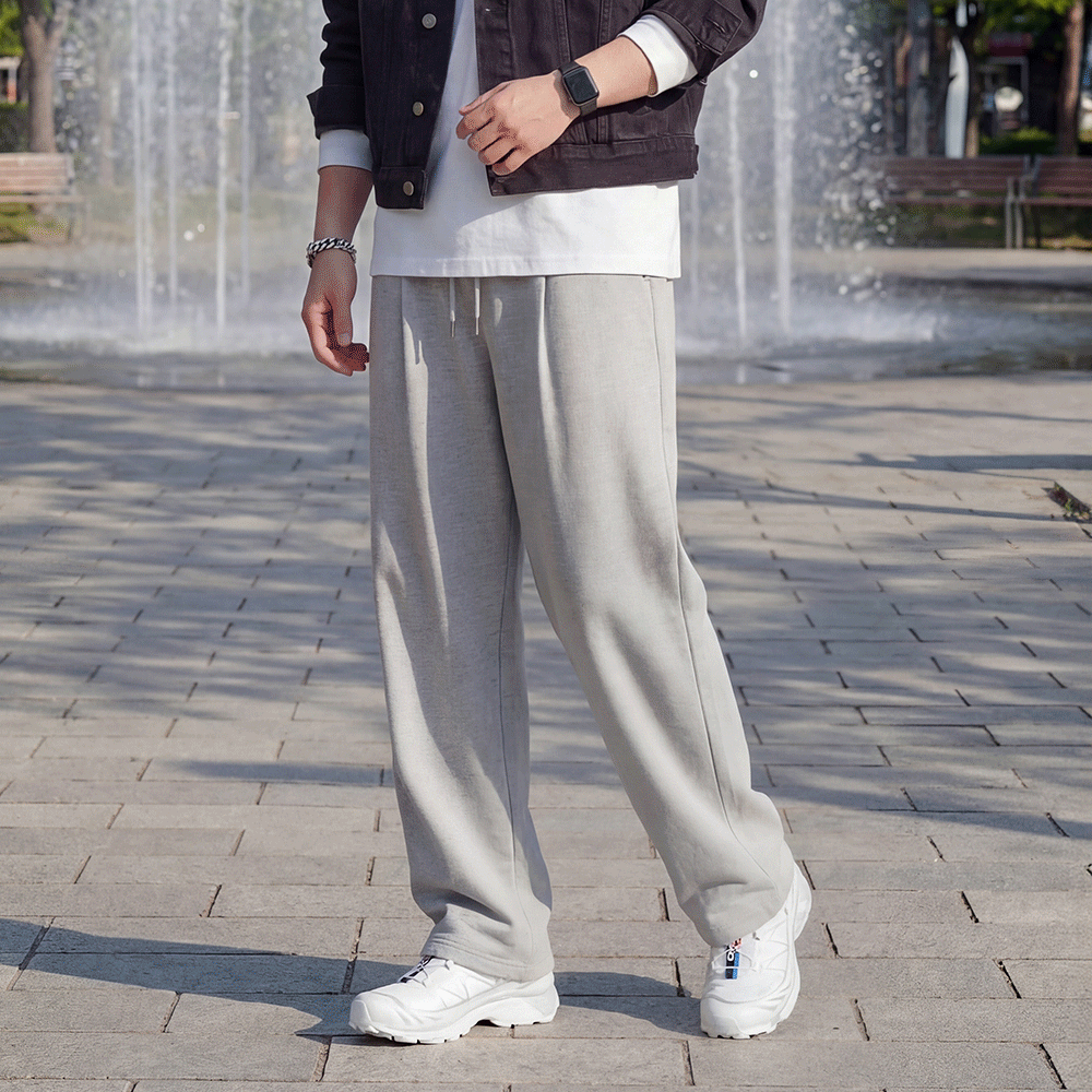 3color 커브드 와이드 트레이닝팬츠