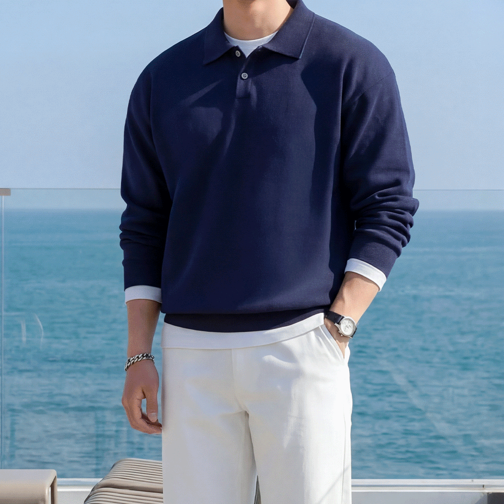 10color 오버핏 카라 니트 맨투맨