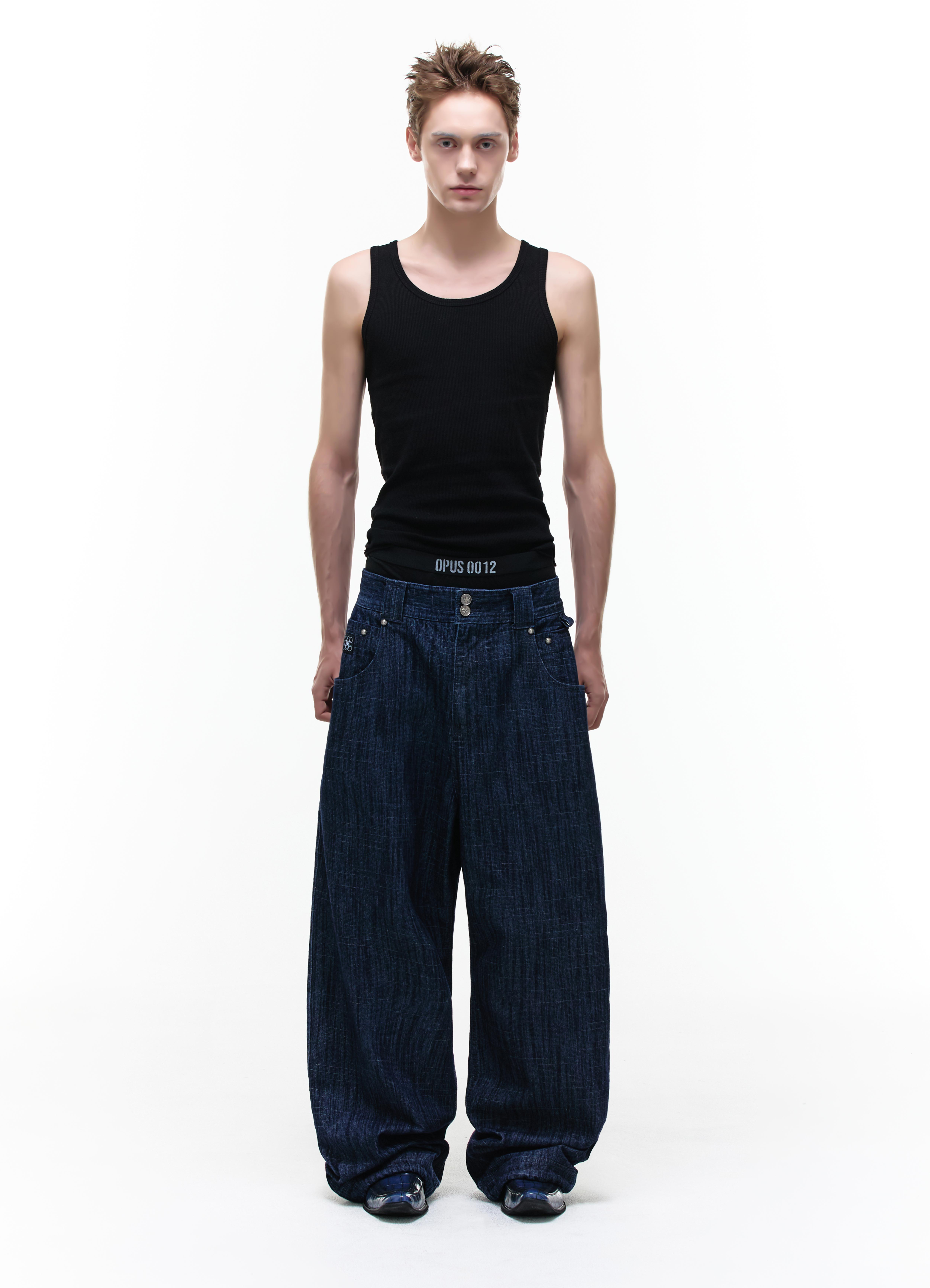 Op. 09 SIG LIQUID DENIM PANTS INDIGO - OPUS 0012