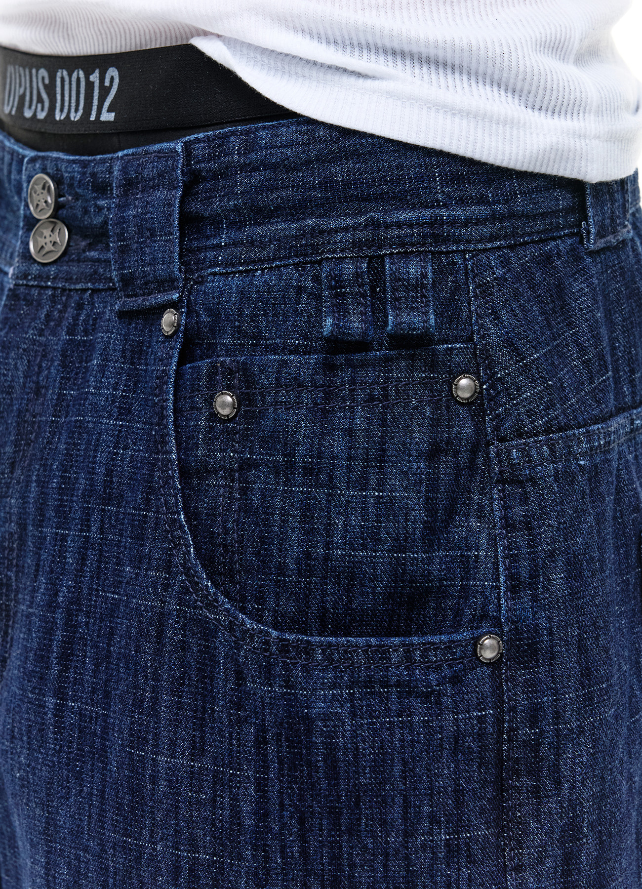 Op. 09 SIG LIQUID DENIM PANTS INDIGO - OPUS 0012