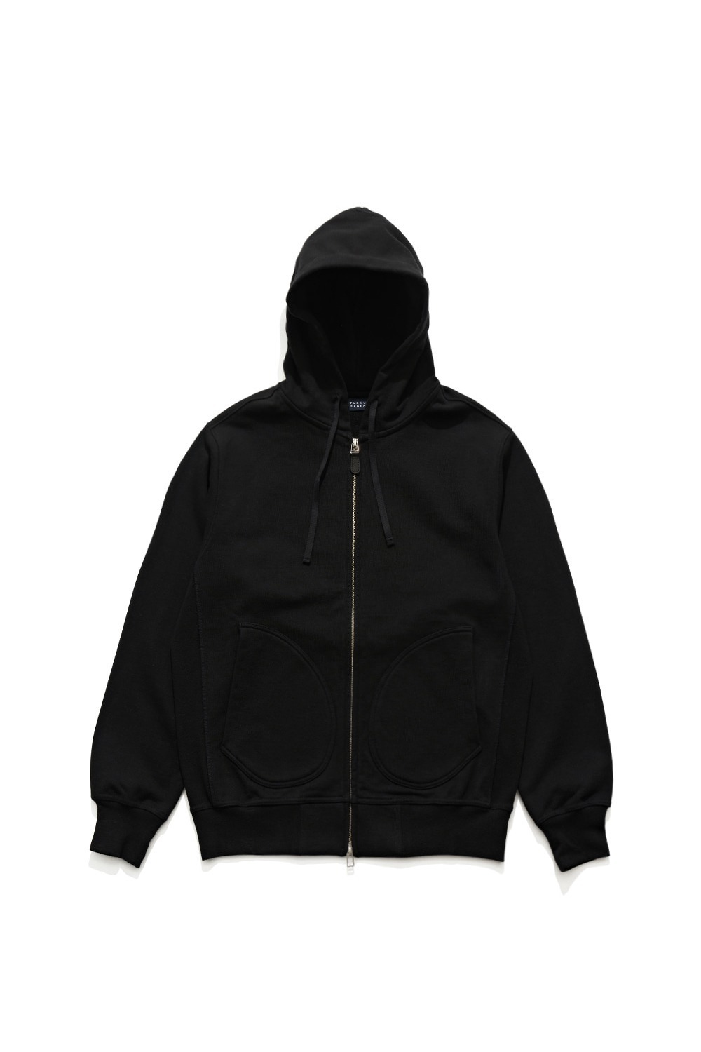 ZIP UP HOOD SWEAT / BLACK