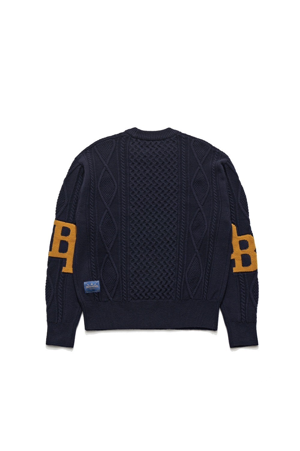 [EASTLOGUE X BROOKS BROTHERS] B.B CABLE KNIT SWEATER / D.NAVY
