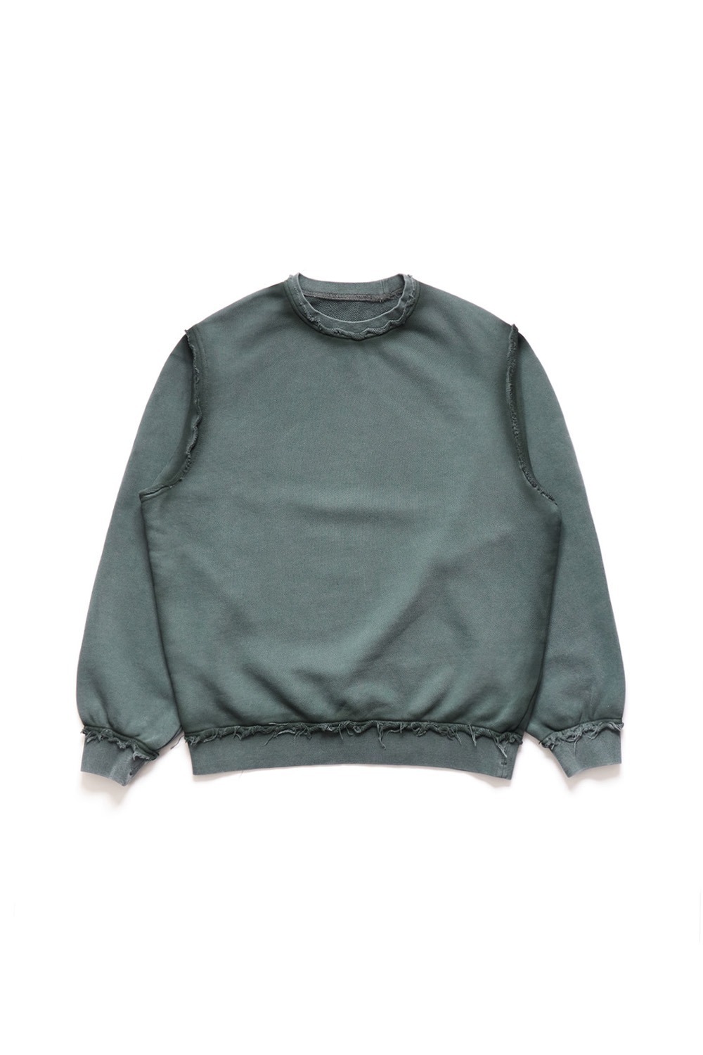 (Pre-order delivery on March 28) DESTROYED SWEAT SHIRTS/Green