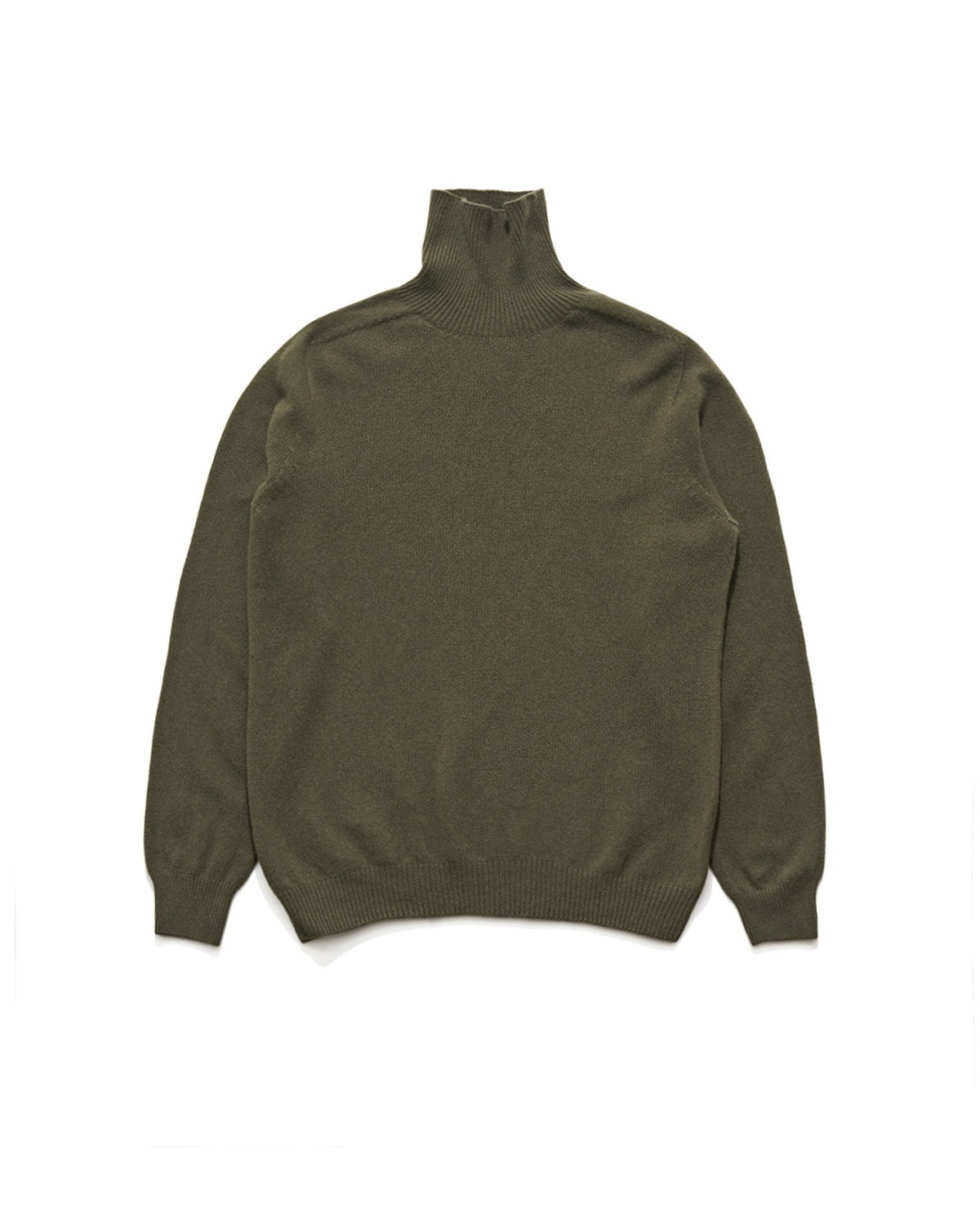 POLO NECK SWEATER / OLIVE